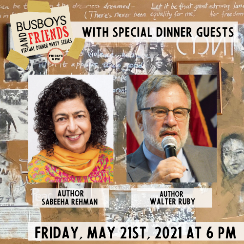 Walter Ruby and Sabeeha Rehman Busboys and Friends! Virtual Dinner with Andy Shallal ​