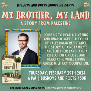 MY BROTHER, MY LAND | A Busboys and Poets Books Presentation
