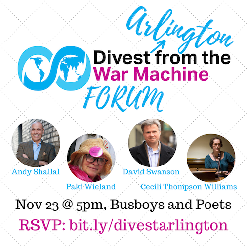 Forum: Divest Arlington from the War Machine