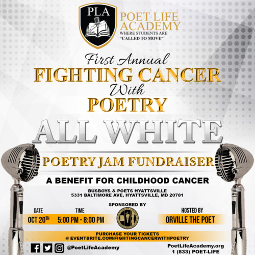 'Fighting Cancer With Poetry' Poetry Jam Fundraiser