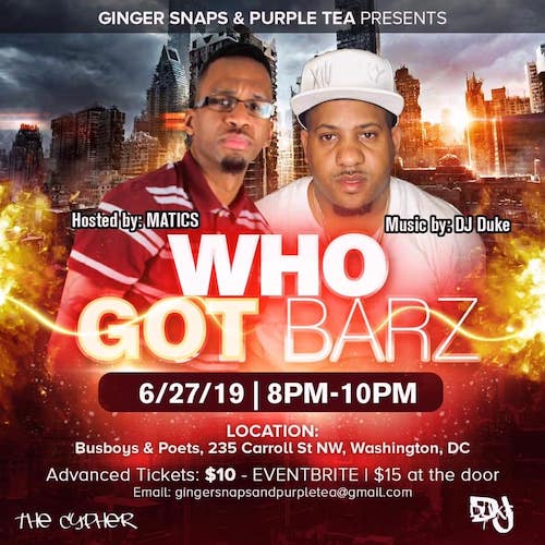 Who Got Barz: Open Mic / Hip Hop Cypher
