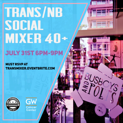 DCATS Trans/NB 40+ Social Mixer