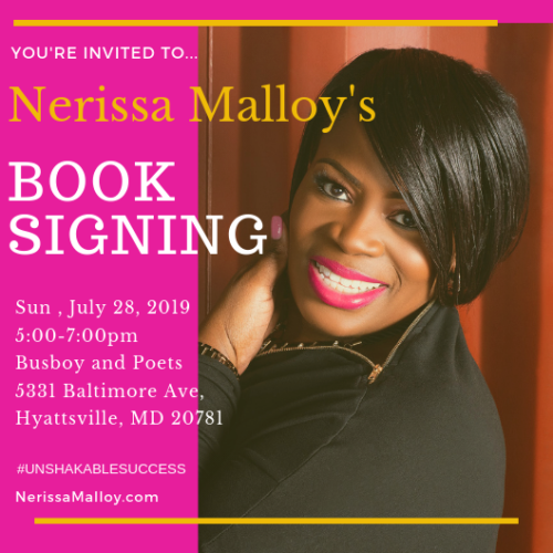 Book Launch and Signing- Nerissa Malloy