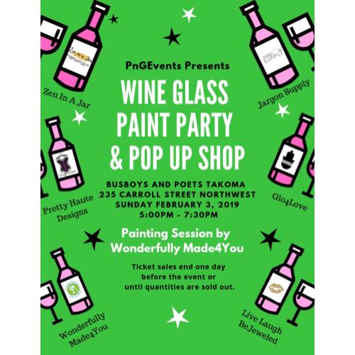 Wine Glass painting event