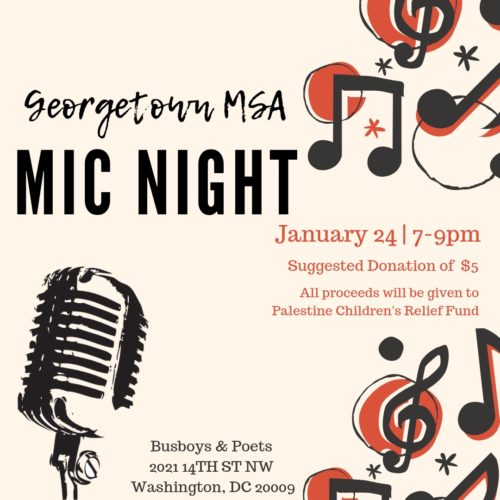 Georgetown MSA Open Mic Night