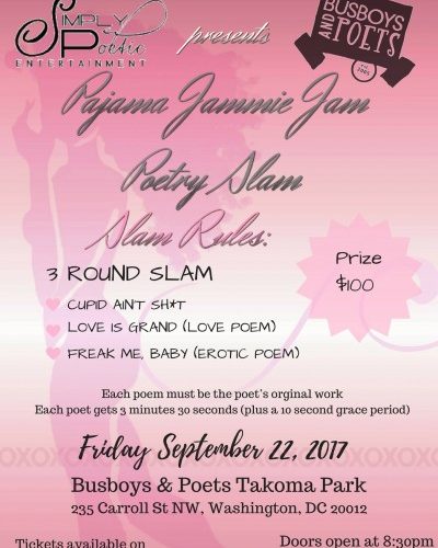 CELEBRATING NATIONAL POETRY MONTH! Pajama Jammie Jam - 04.27.18