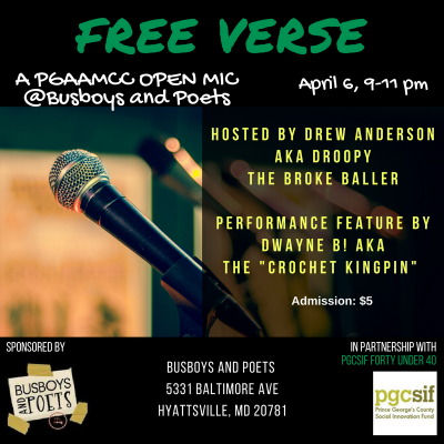 Free Verse: A PGAAMCC Open Mic