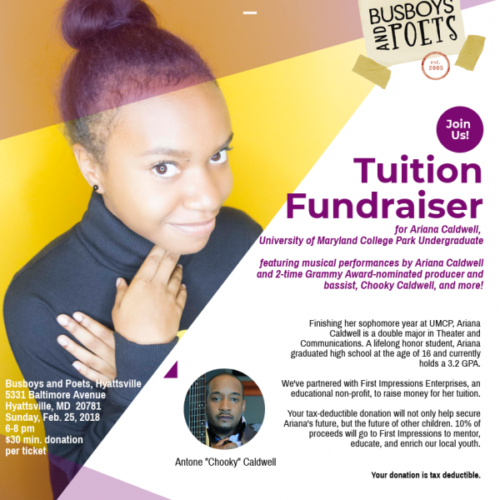 Ariana Caldwell Tuition Live Music Fundraiser