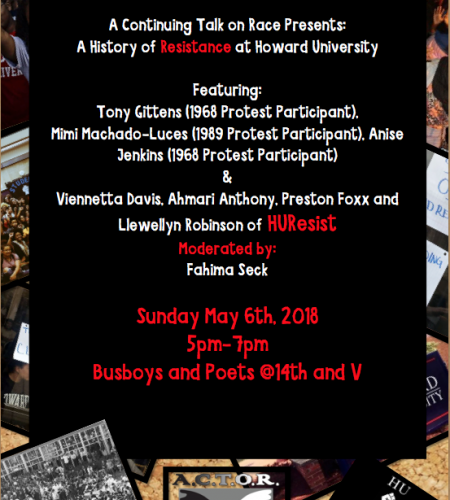 A.C.T.O.R (A Continuing Talk on Race) A History of Resistance at Howard University