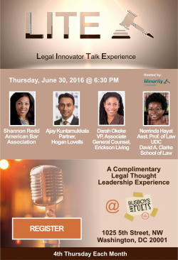 LITE Talks - Legal Innovator Talk Experience