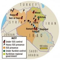 Iraq ISIS map