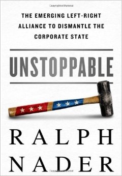 Ralph Nader signs/discusses 