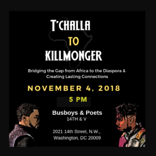 A.C.T.O.R (A Continuing Talk on Race) 11.4.2018-  T'Challa to Killmonger Panel Discussion (Diaspora Roadshow)