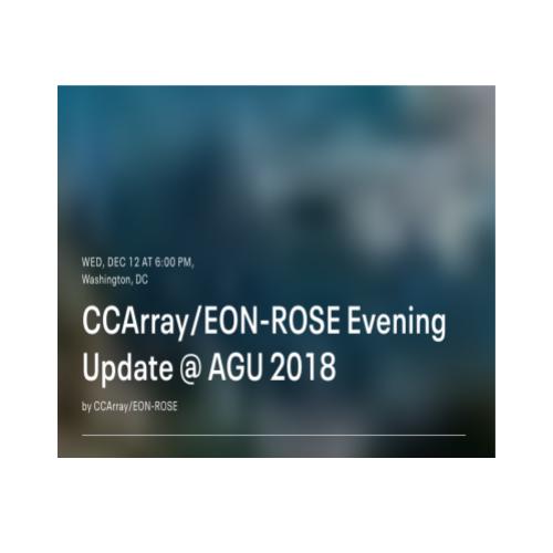 Private Event: CCArray/EON-ROSE Evening Update @ AGU 2018