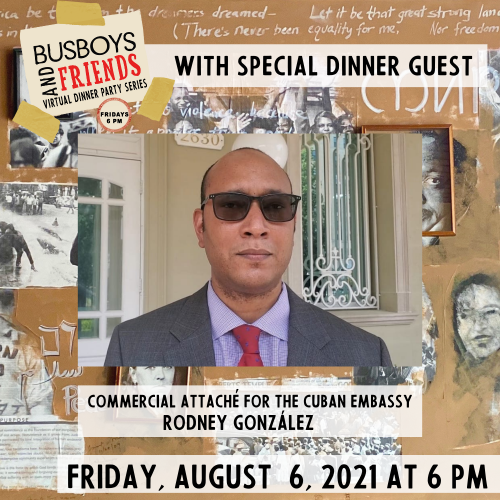 POSTPONED: Rodney Gonzalez | Busboys and Friends! Virtual Dinner with Andy Shallal