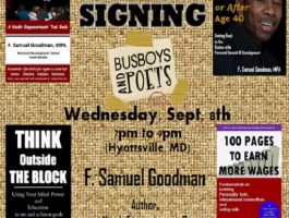 Sept 8 Sam Goodman Book Signing