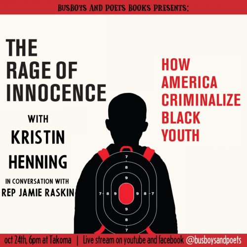 Busboys and Poets Books Presents THE RAGE OF INNOCENCE with Kristen Henning