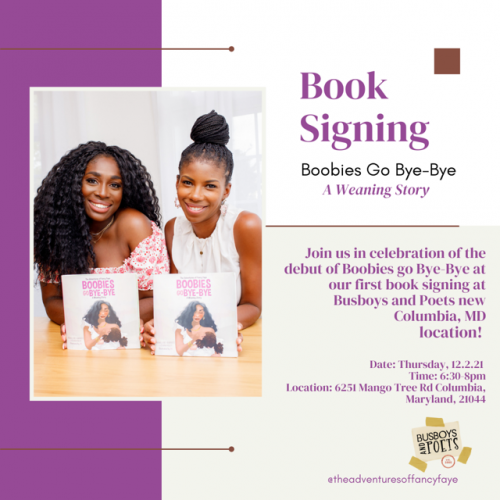 Busboys and Poets & The 3rd Presents: Boobies Go Bye-Bye: A Weaning Story