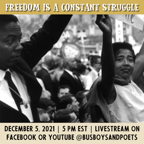 Busboys and Poets Books Presents FREEDOM IS A CONSTANT STRUGGLE
