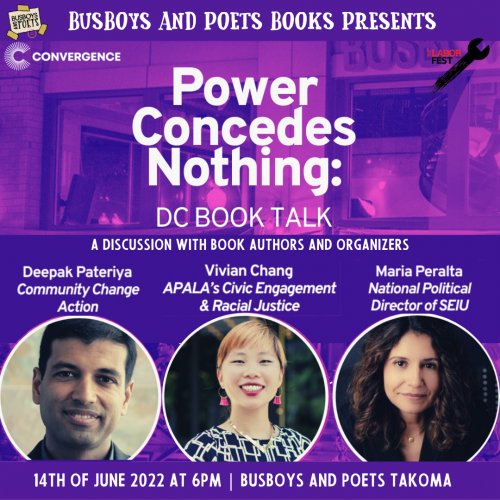 Busboys and Poets Books Presents POWER CONCEDES NOTHING