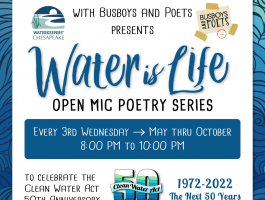 CWA50 Water is Life Busboys Poets 1080px square 1