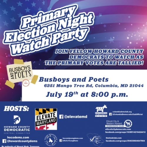 Maryland Gubernatorial Primary Election Day Busboys and Poets