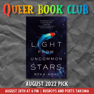 Busboys and Poets Books Presents Queer Book Club: August 2022