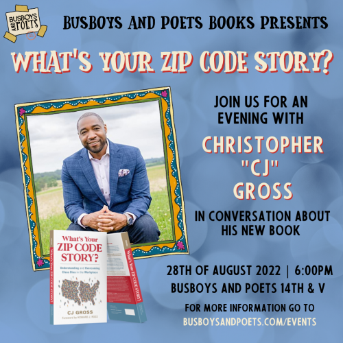 Busboys and Poets Books Presents What&rsquo;s Your Zip Code Story 