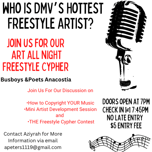 Art All Night Cypher: Rappers vs. Poets