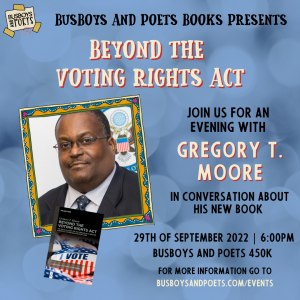 Busboys and Poets Books Presents BEYOND THE VOTING RIGHTS ACT