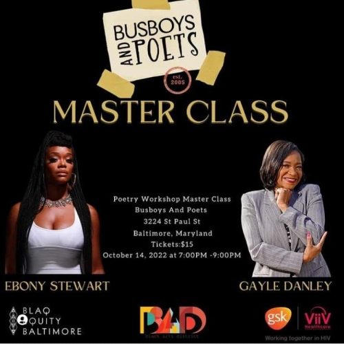 Master Class:  A poetry workshop with Gayle Danley and Ebony Stewart
