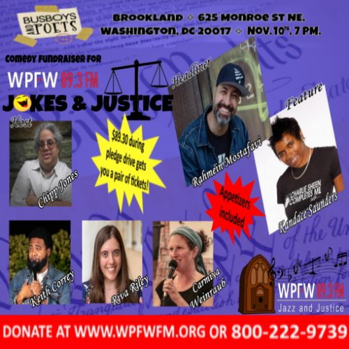 Jokes with Justice: A WPFW Fundraiser