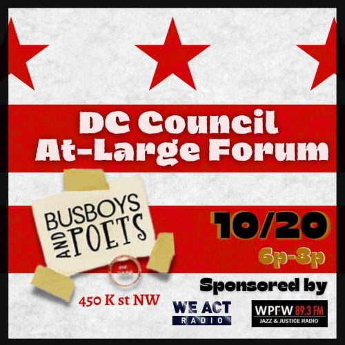 DC Council At-Large Candidate Forum