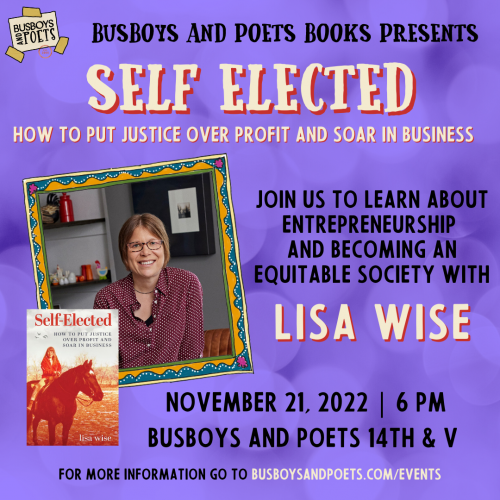Busboys and Poets Books Presents SELF ELECTED