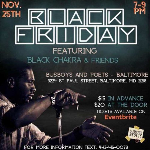 Black Friday Poetry Showcase