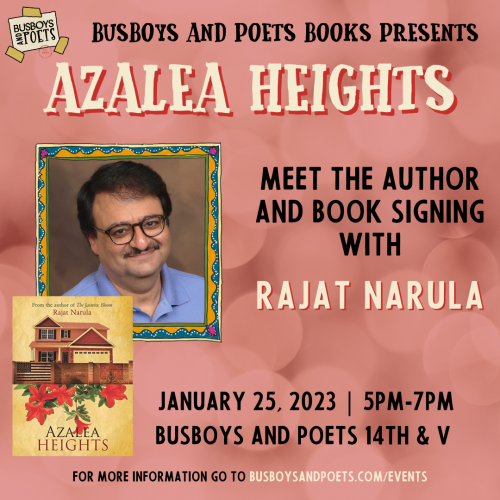 AZALEA HEIGHTS | A Busboys and Poets Books Presentation