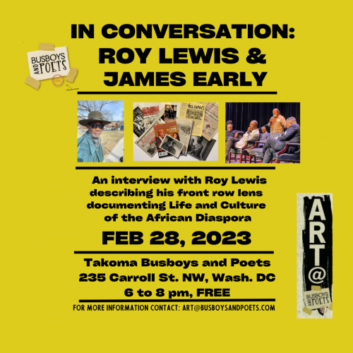 Art Talk Tuesdays: Roy Lewis & James Early