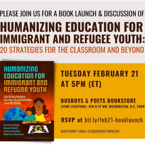 Book Launch: Humanizing Refugee and Immigrant Education