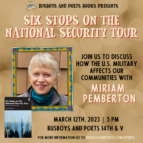 SIX STOPS ON THE NATIONAL SECURITY TOUR | A Busboys and Poets Books Presentation