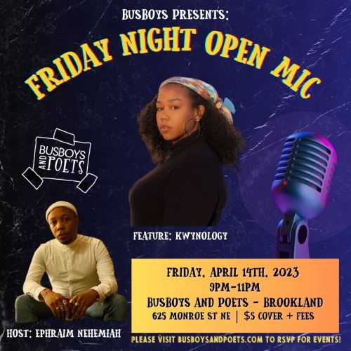 Friday Night Open Mic guest hosted by Ephraim Nehemiah