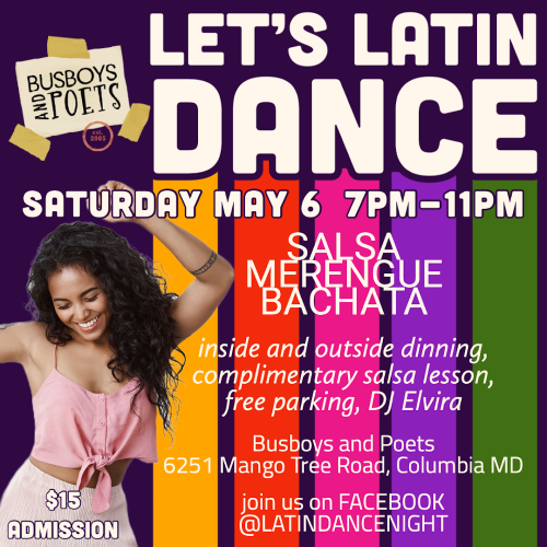 Busboys and Poets Meets Latin: Salsa Lessons and Community Dance