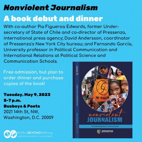 Nonviolent Journalism: A Book Debut and Dinner