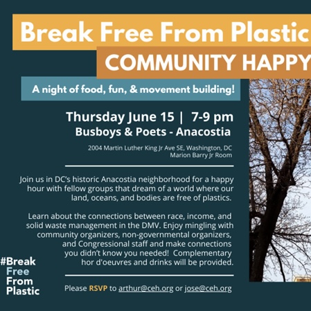 Break Free From Plastics Community Happy Hour
