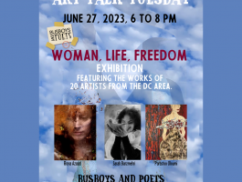Trudigial Art Talk Tuesday Woman Life Freedom Flyer 1080 × 1080 px