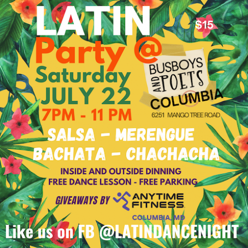 Busboys and Poets: Meets Latin: Salsa Lessons and Community Dance