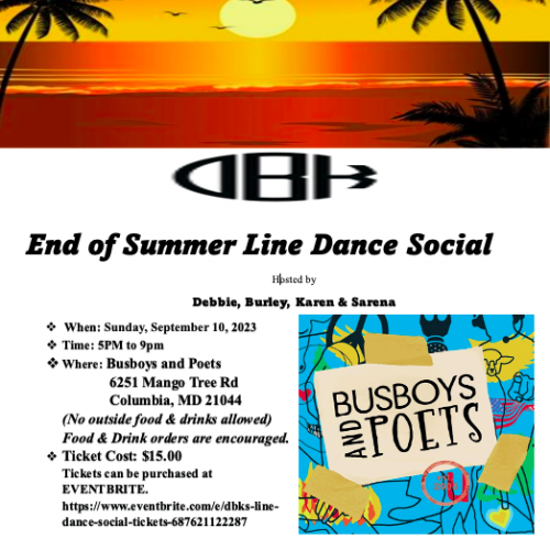 DBKS End of Summer Line Dance Social