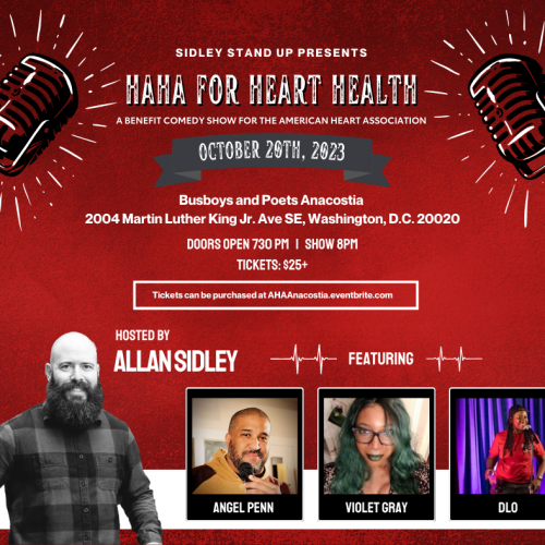 HAHA for Heart Health: Stand-up Comedy Benefit