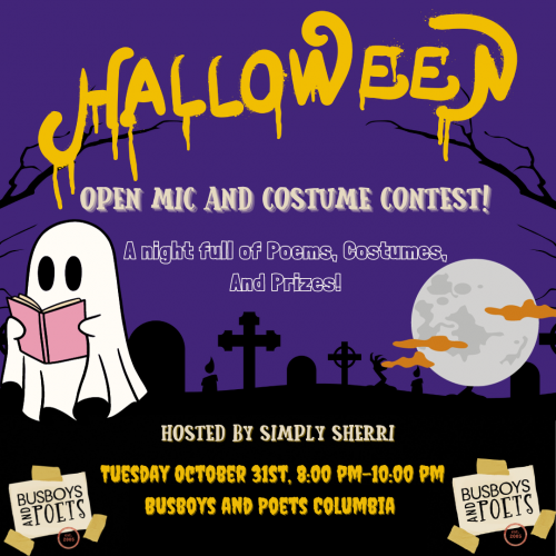 Halloween Special Edition Open Mic| Costume Contest | Hosted by: Simply Sherri