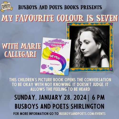 MY FAVOURITE COLOUR IS SEVEN | A Busboys and Poets Books Presentation