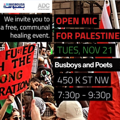 Open Mic for Palestine: An Arab Community Open Mic